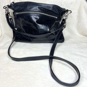 Coach Black Leather Crossbody Bag